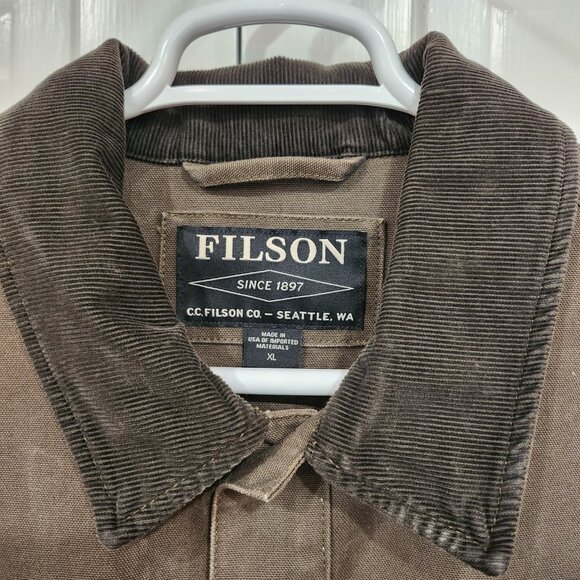 Filson Dry Tin Cloth Crusier - X-Large - Otter Green - Made in USA - Picture 3 of 14